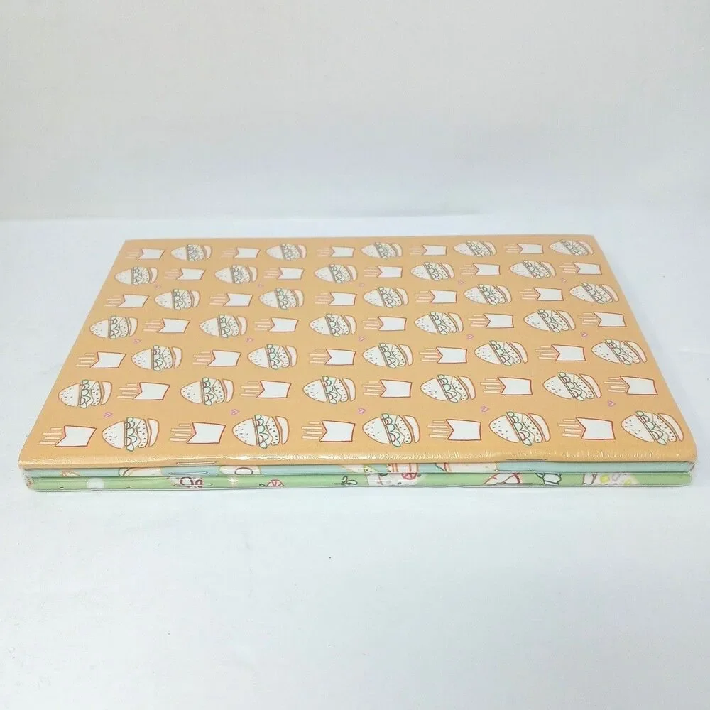 Pack of 3 Molly & Rex Staple Bound Journals Diary Ruled Hamburger Tacos Pizza